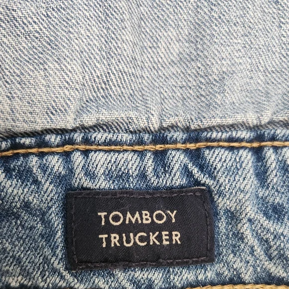 NWOT Lucky Brand Tomboy Trucker denim jean jacket size S - Picture 8 of 11